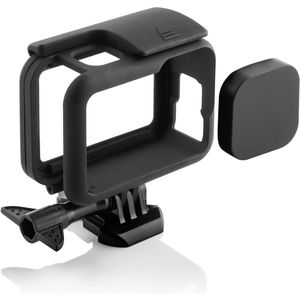 MOJOGEAR Beschermframe kunststof voor GoPro 13 met lensdop - Stevig kunststof - Speciaal ontworpen voor de GoPro Hero 13 - Zwart