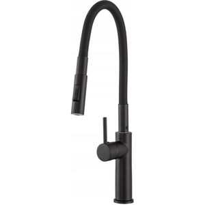 Zwarte Keukenmengkraan met Uittrekbare Uitloop - Gamma
