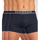 Schiesser 95/5 Organic Heren Shorts - Donker Blauw - 3 pack - Maat M