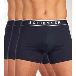 Schiesser 95/5 Organic Heren Shorts - Donker Blauw - 3 pack - Maat M