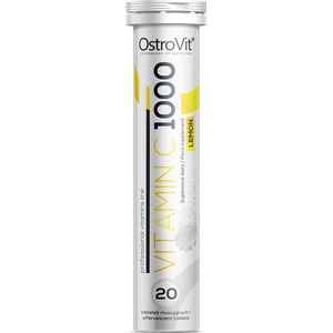 OstroVit - Vitamin C - Lemon / Citroen citruskick - 1000 mg - 20 effervescent tablets - Bruistabletten - Vitamine C Supplement - Laboratory-confirmed quality