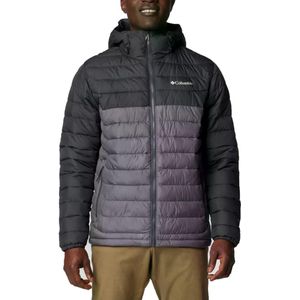 Columbia - Powder Lite II - Herenjack - Grijs - Met Capuchon - Omni-Heat Reflecterend