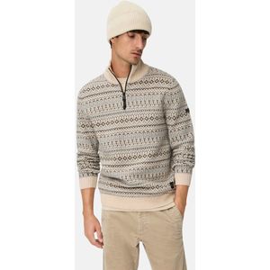 camel active - Gebreide Troyer - Haver - 100% Wol - Regular Fit