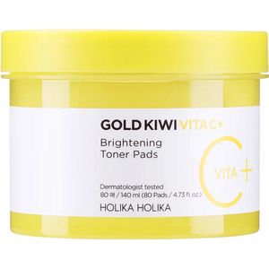 Holika Holika Gold-Kiwi Vita C+ Verhelderende Toner 80 Pads