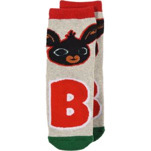 Bing Bunny - Bing Bunny anti slip Sokken - jongens - grijs - Maat 19/22