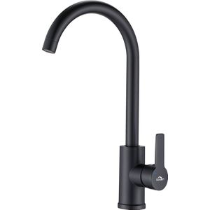 Auralum max Keukenkraan - Hoog Chroom Uitloop - 360° Draaibare - Spoel Mixer met Uitneembare Schuimer - Keuken Spoelkraan - Koud en Heet Water