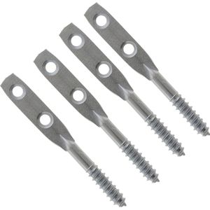 Bledschroef 70mm verzinkt - per 4 stuks - bled-schroeven Verbinding-schroef voor Hout-Meubels