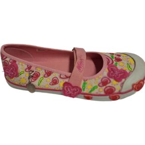 WINX-GIRL LOAFER-PINK FLOWER PRINT-SIZE 32