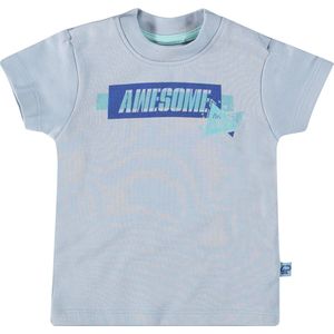4PRESIDENT Newborn T-shirt - Blue Fog - Maat 50 - Baby T-shirts - Newborn kleding