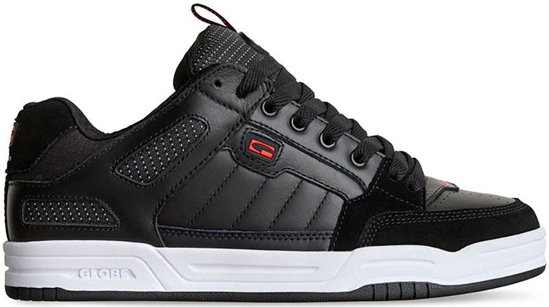 Globe - Tilt Prime - Skateschoenen - Zwart - Duurzaam Bovenwerk van Leer/3M-mesh
