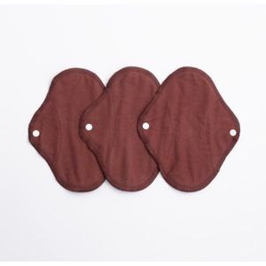 ImseVimse wasbare inlegkruisjes - warm bruin - 3 stuks - duurzaam - herbruikbaar - wasbaar - zonder plastic