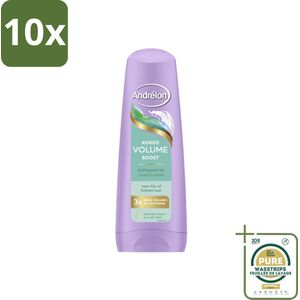 10 x Andrélon – Conditioner – Volume Boost – 200 ml - Grootverpakking - Fijn Haar - Futloos Haar - Volume Boost - Kokos Conditioner - Aloë Vera