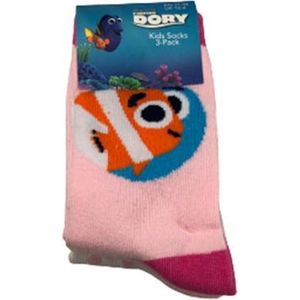Disney Finding Dory kindersokken - Maat 27-30 - Multicolor - 3 paar