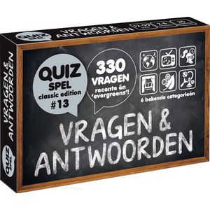 Vragen & Antwoorden #13 (met 330 Nederlandse vragen!) - Kaartspel - Pocketformaat quiz / triviaspel maar ook een universele trivia aanvulset / uitbreiding bij andere triviaspellen - cadeau Kerst/Kerstpakket/Oud & Nieuw/Nieuwjaarsborrel