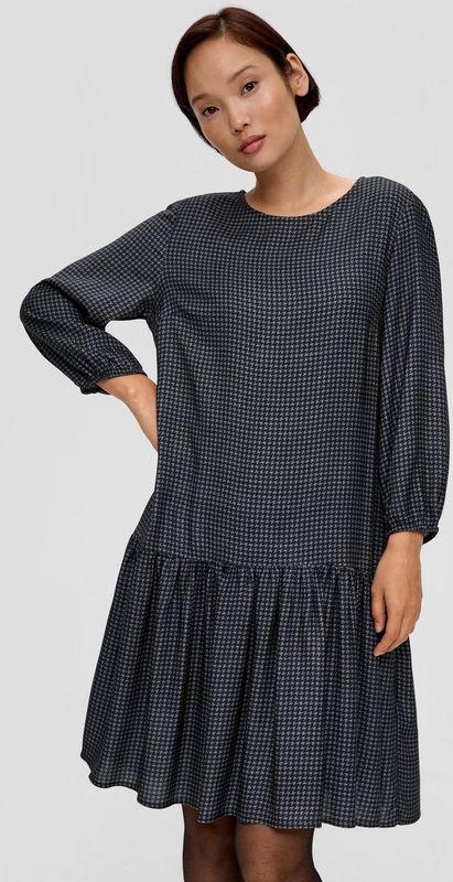 s.Oliver - Damesjurk - Groen - Ruitpatroon