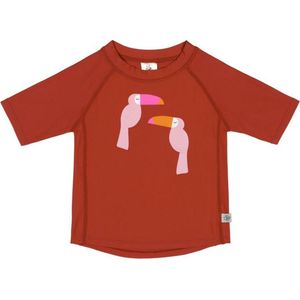 Lässig - UV-Shirt met korte mouwen voor kinderen - Toekan - Bruin - maat 62-68cm