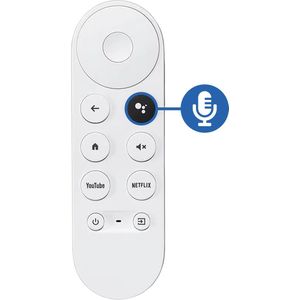 Ibley Afstandsbediening - Voor Google Chromecast HD/4K - Wit
