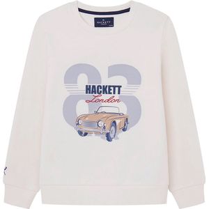 Hackett 83 Car Sweatshirt Wit 7 Years Jongen