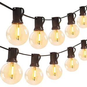 Trustez - Lichtsnoer buiten - Lichtslinger - Lichtsnoeren voor buiten - Lichtslang - Lichtsnoer binnen - Zwart - 17m - 52 stuks - Sfeerverlichting