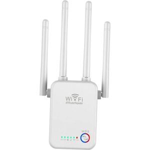 WiFi Repeater - WiFi Extender - 300 Mbps - 4 Antennes - Wit