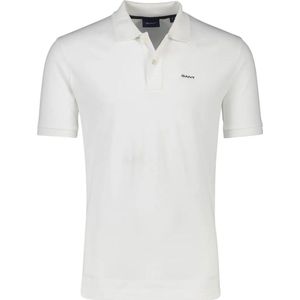 Gant Polo Piqué Rugger Wit - Maat XL - Heren