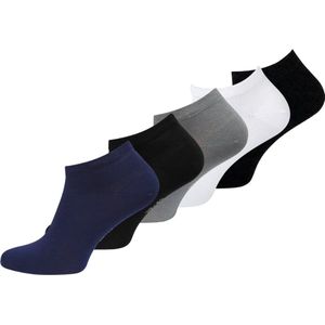 green-goose® Bamboe Sneakersokken | Ballerina | Voetjes | Footies | 5 Paar | Dames | Maat 39-41 | Zwart | Grijs | Wit | Duurzaam en Comfortabel | 85% Bamboe