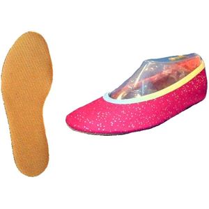 Roze Turnschoenen maat 23 IWA Gymnastics Gymschoenen Regenboog met Glitters Turnschoentjes Gymschoentjes Turnen Gymnastiek Rainbow