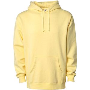 Men´s Heavyweight Hoodie met capuchon Light Yellow - XS