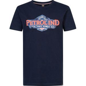Petrol Industries - Jongens Artwork T-shirt Driftwave - Blauw - Maat 176