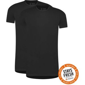 RJ Bodywear Everyday Roermond T-shirt (2-pack) - heren T-shirt - zwart - Maat: M