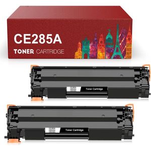 2-pack Geschikt voor HP 85A Toner - Zwart - 1600 Pagina's - LaserJet Pro M1132