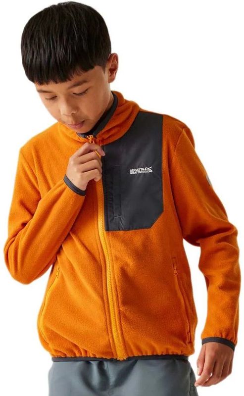 Regatta Frankie Fleece Met Volledige Rits Oranje 9-10 Years Jongens