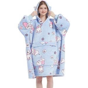 Oversized Hoodie Deken - Comfortabele Sherpa Voering, Super Zachte Pluche Warme Pullover voor Volwassenen en Tieners