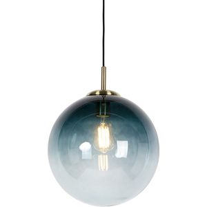 QAZQA pallon - LED Smart Hanglamp incl. wifi - 1 lichts - Ø 33 cm - Blauw - Woonkamer | Slaapkamer | Keuken