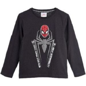 Marvel - Spider-Man - longsleeve shirt - 100% jersey katoen - Grijs - maat 104