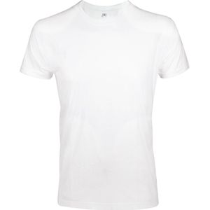 SOLS Heren Imperial Slim Fit T-Shirt met korte mouwen (Wit)