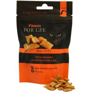 Fitmin For Life Cat Biscuits met zalm & kip 5 x 50g
