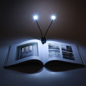 Mini Clip On Music Stand Light met Verstelbare Double Arms - LED Lamp voor Bookworms Piano Orchestra Craft (6 lampjes)