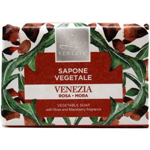 Lady Venezia Ceramiche Luxe Zeepblokje Venezia met roos en braam 100 gr