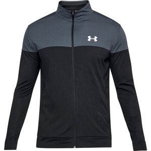 Under Armour Sportstyle Pique Track Jacket Heren Sportjas - Maat S - Stealth Gray/White