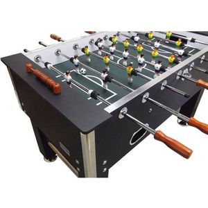 Voetbaltafel Toptable Big Black Carbon met 5 kurken bal extra