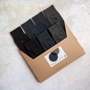 Seven Days in Bamboo Classic | 7 paar Bamboe sokken - maat: 39-42