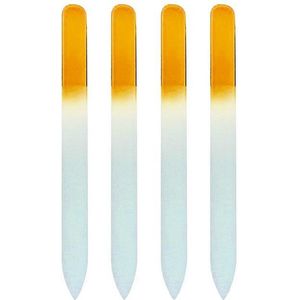 Glazen Nagelvijl Geel - 4 Stuks - Glasvijl – Manicure - oDaani