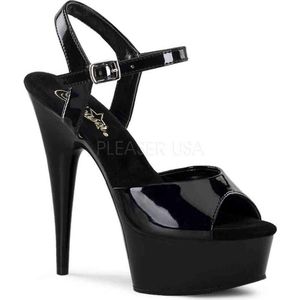 EU 37 = US 7 | DELIGHT-609 | 6 Heel, 1 3/4 PF Ankle Strap Sandal