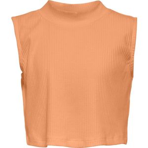 ONLY KOGLINEA LIFE S/L SHORT TOP JRS Meisjes Top - Orange Chiffon - Maat 158/164