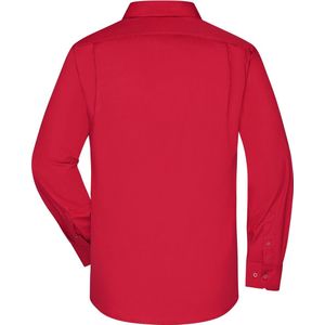 Overhemd Heren met Lange Mouw (Rood) - Maat 2XL