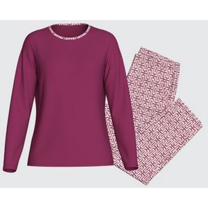 Impetus, Pyjama, geometrische print, Burgundy, XXL