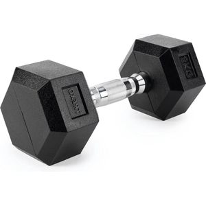 Zeshoekige halter van duurzaam gegoten ijzer voor krachttraining thuis - ergonomische handgreep - stabiele en veelzijdige hex-halter Dumbbell