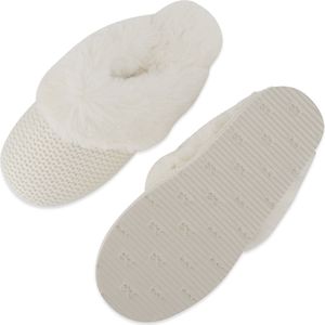 Hunkemöller Dames Accessoires Teddy slippers - Wit - maat 36/37