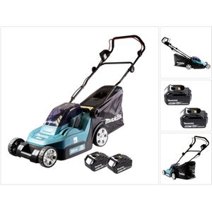 Makita DLM 382 G2 accu grasmaaier 36 V ( 2x 18 V ) 38 cm 40 l + 2x accu 6.0 Ah - zonder lader
